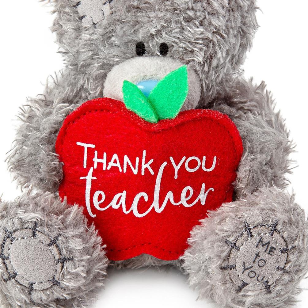 4" Thank You Teacher Apple Me To You Bear Extra Image 2